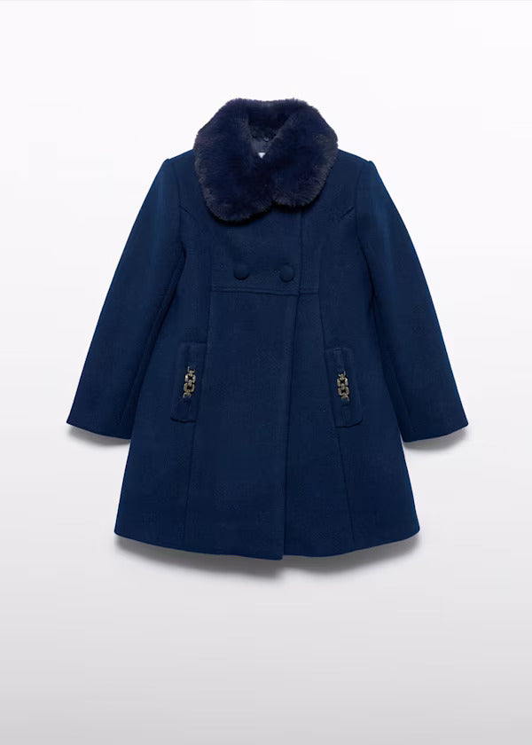 Abel & Lula Girls Dress Coat   5846-93   Navy