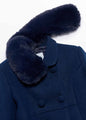 Abel & Lula Girls Dress Coat   5846-93   Navy