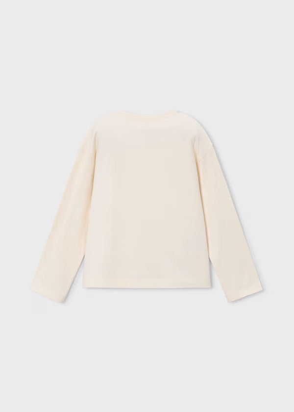 Mayoral Girls Long Sleeve Tee   4027-16   Soja
