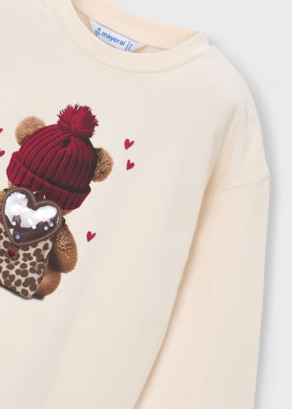 Mayoral Girls Long Sleeve Tee   4027-16   Soja