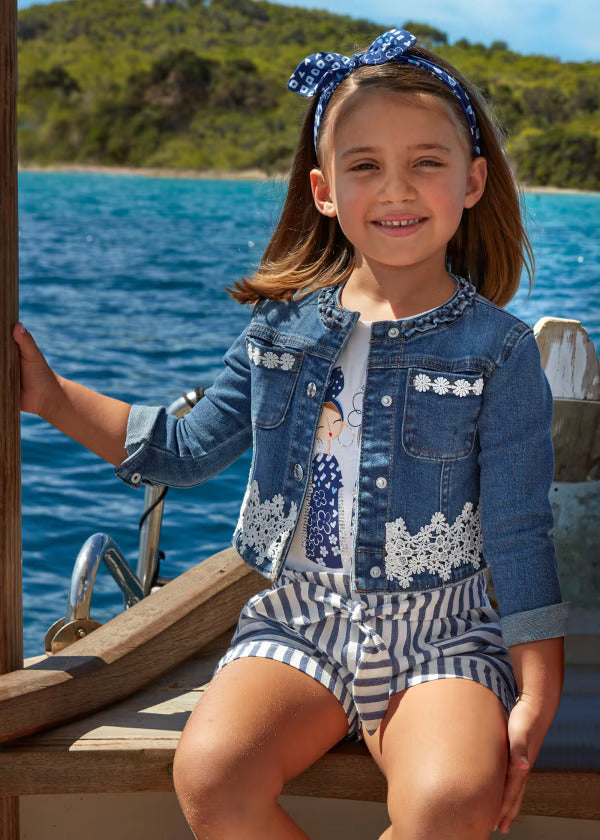 Mayoral Girls Denim Jackets  3475-5  Oscuro *