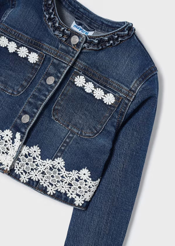 Mayoral Girls Denim Jackets  3475-5  Oscuro *