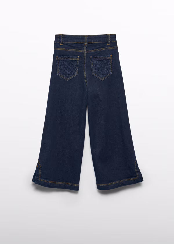 Abel & Lula Girls Denim Wide Leg Pants  5718-3  Oscuro *