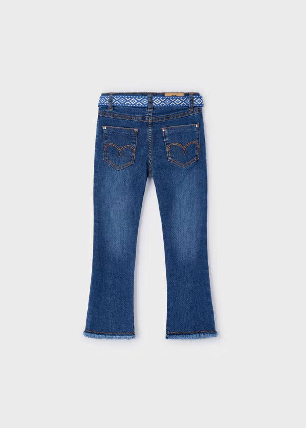 Mayoral Girls Denim Pant & Belt  3534-27  Oscuro **