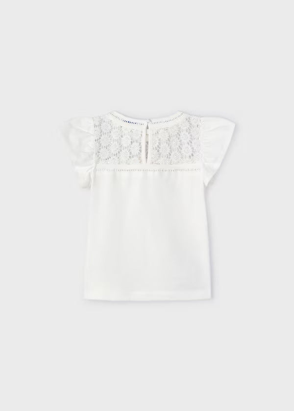 Mayoral Girls Short Sleeve Tee  3078-46  Crudo