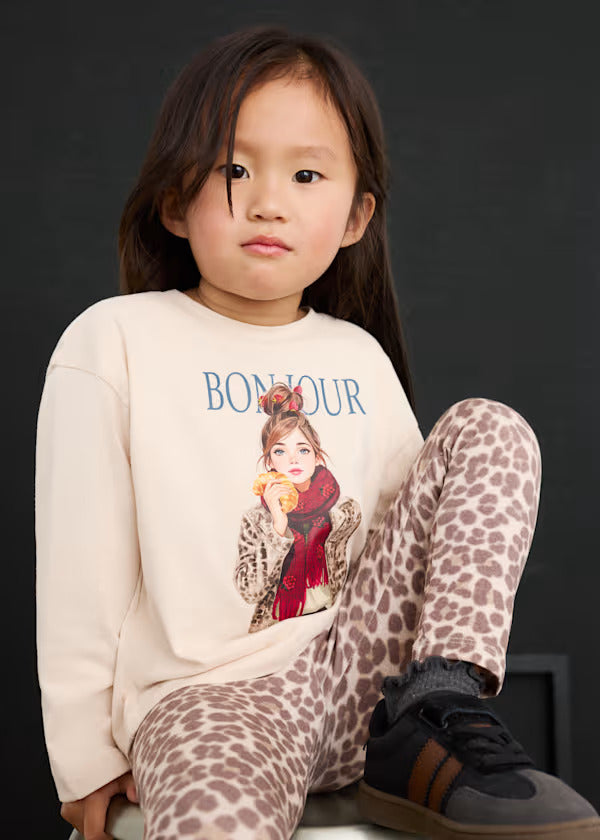 Mayoral Girls Legging Set    4734-75    Castana