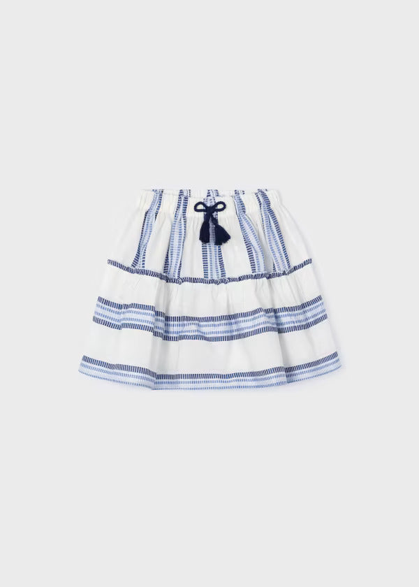 Mayoral Girls Stripe Skirt  3904-84  Tinta
