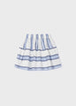 Mayoral Girls Stripe Skirt  3904-84  Tinta