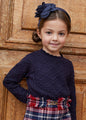 Abel & Lula Girls Knit Sweater   5826-49   Marino