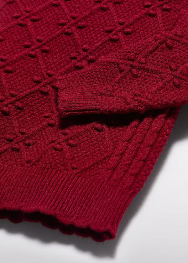Abel & Lula Girls Knit Sweater   5826-50  Rojo