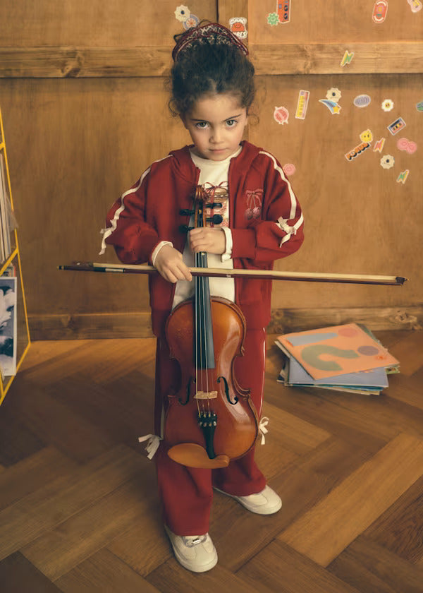 Mayoral Girls 2 Pce Tracksuit   4814-69   Cherry