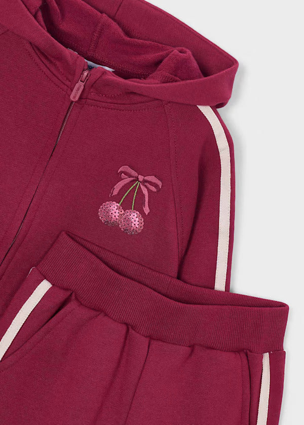 Mayoral Girls 2 Pce Tracksuit   4814-69   Cherry