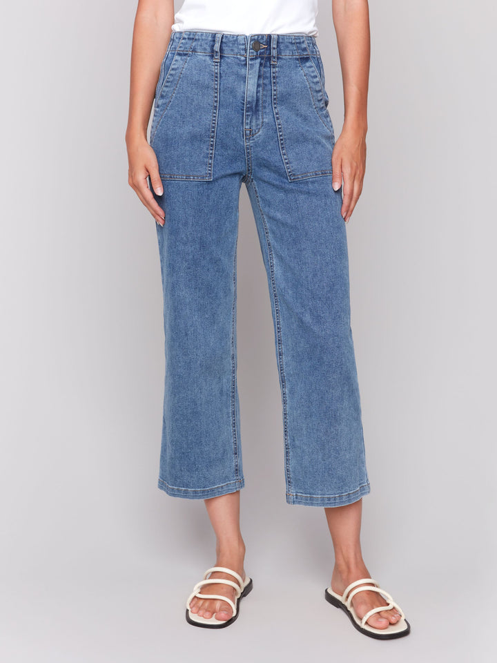 Charlie B Straight Leg Denim C5636-259C  Medium Blue