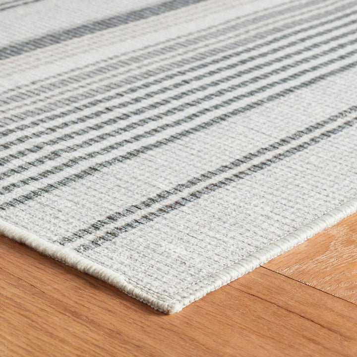 Gradation Machine Washable Rug - Ticking Grey