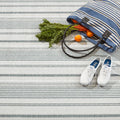 Gradation Machine Washable Rug - Ticking Grey