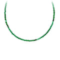 Pyrrha Green Onyx Facet Stone Bead Choker 16
