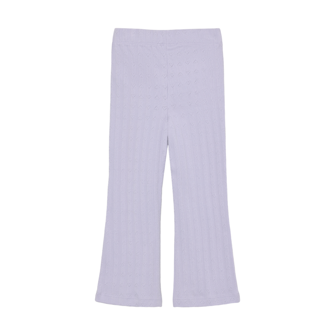 Enfant Girls Pointelle Flare Legging   220618-6111