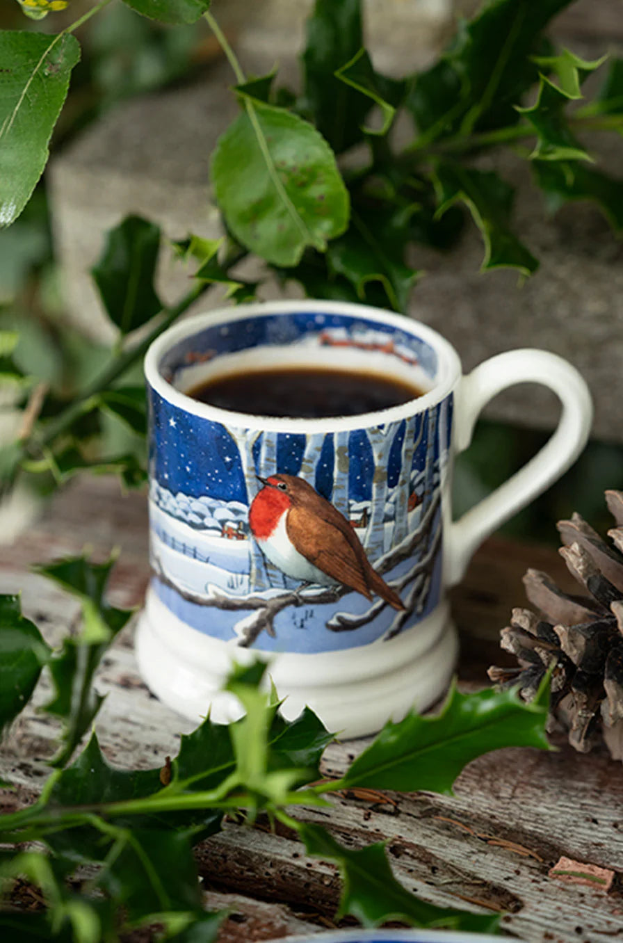 Emma Bridgewater Midnight Robin 1/2 pt Mug