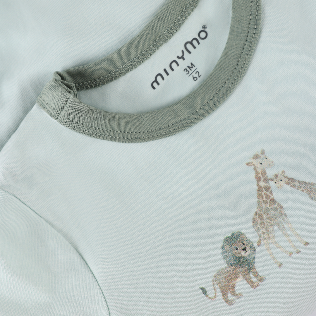 Minymo Baby Boy Short Sleeve Bodysuit   114348-8303