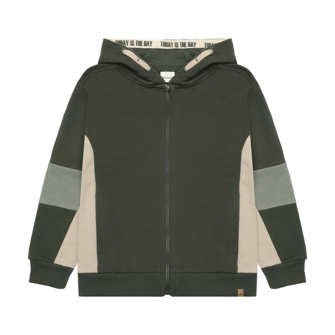 Minymo Boys Zippered Hoodie   134440-9090