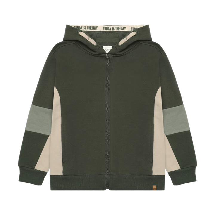 Minymo Boys Zippered Hoodie   134440-9090