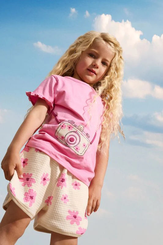 Minymo Girls Short  123946  White Swan Floral **