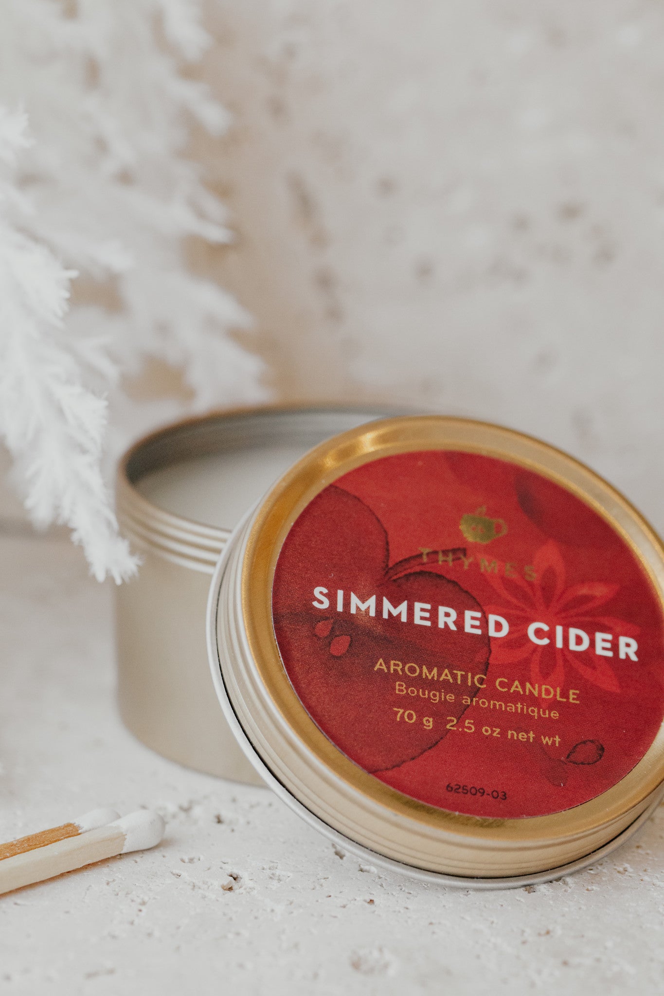 Thymes Simmered Cider Travel Tin Candle**