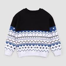 Miles Boys Fair Isle Sweatshirt 25FMW08T03K