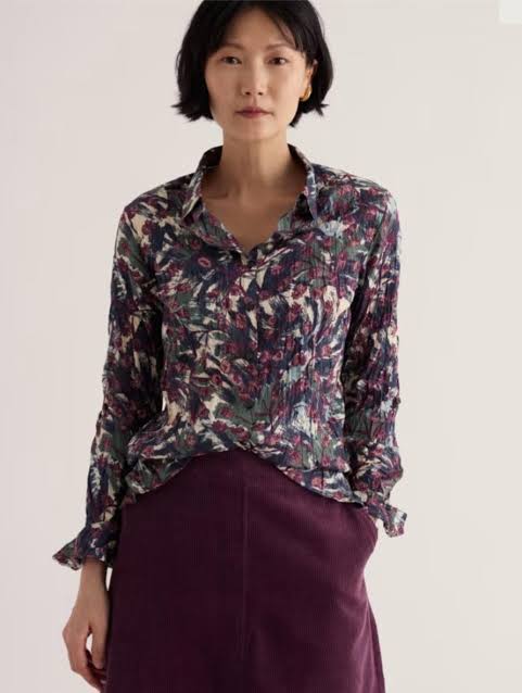Seasalt Larissa Shirt  38768  Inky Seedheads Aran