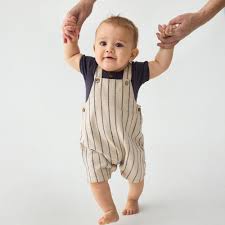 Minymo Baby Boy Short Overalls   114335-2106**