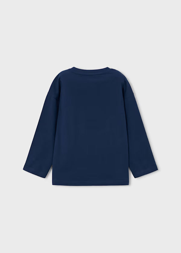 Mayoral Boys Long Sleeve Tee   4013-30   Azul