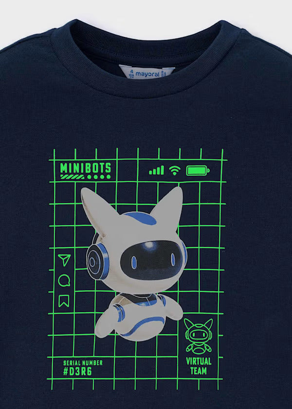 Mayoral Boys Long Sleeve Tee   4013-30   Azul