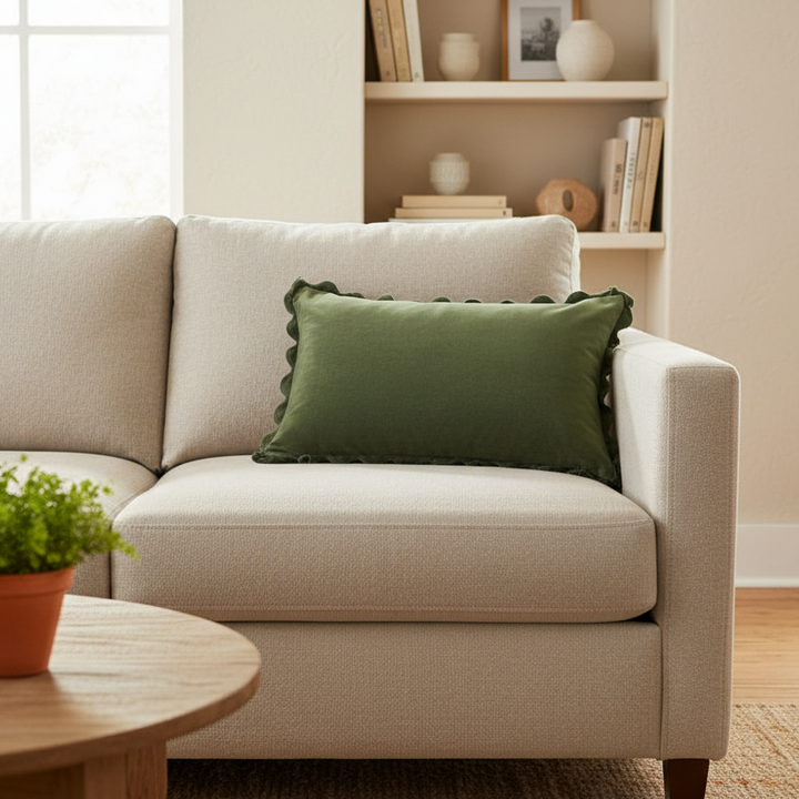 Brunelli Ivory Green Cushion