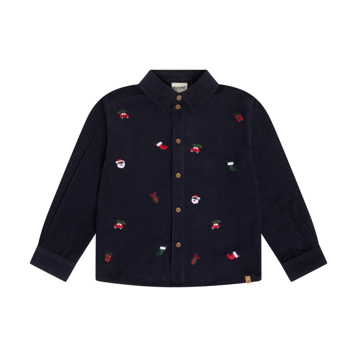 Minymo Boys Festive Corduroy Shirt   134544-7021