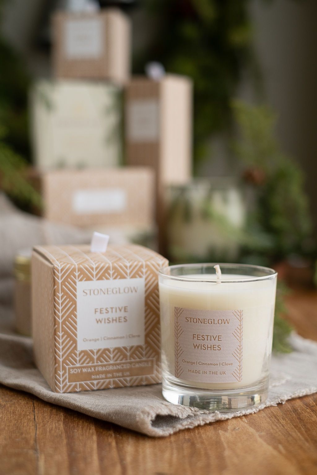 Stoneglow Festive Wishes Candle