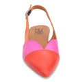 Miz Mooz Jayden Slingback Flat  -  Scarlet, Fuchsia and Orange