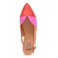 Miz Mooz Jayden Slingback Flat  -  Scarlet, Fuchsia and Orange