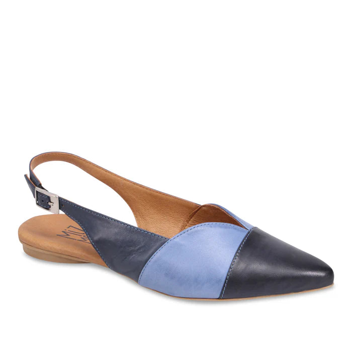 Miz Mooz Jayden Slingback Flat  - Blue, Cobalt, Jeans