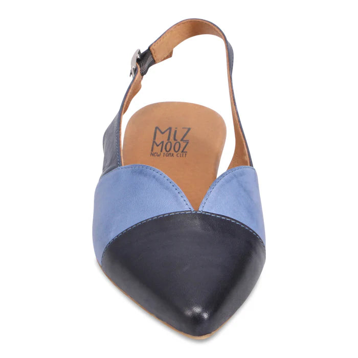 Miz Mooz Jayden Slingback Flat  - Blue, Cobalt, Jeans