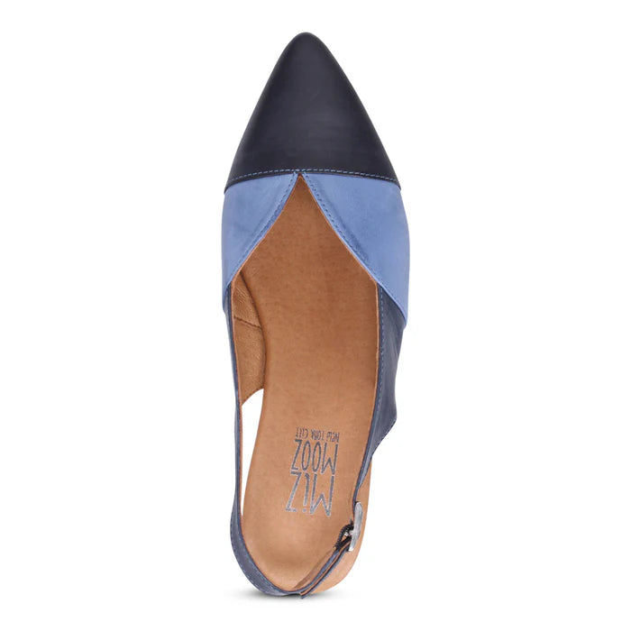 Miz Mooz Jayden Slingback Flat  - Blue, Cobalt, Jeans
