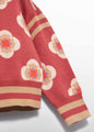 Abel & Lula Girls Patterned Mockneck Sweater   5832-9   Paprika