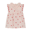 Minymo Baby Girl Dress With Embroidered Hearts   114384-5003