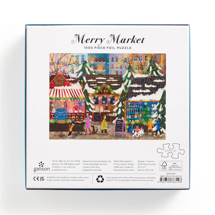 Galison Merry Market 1000 Piece Puzzle