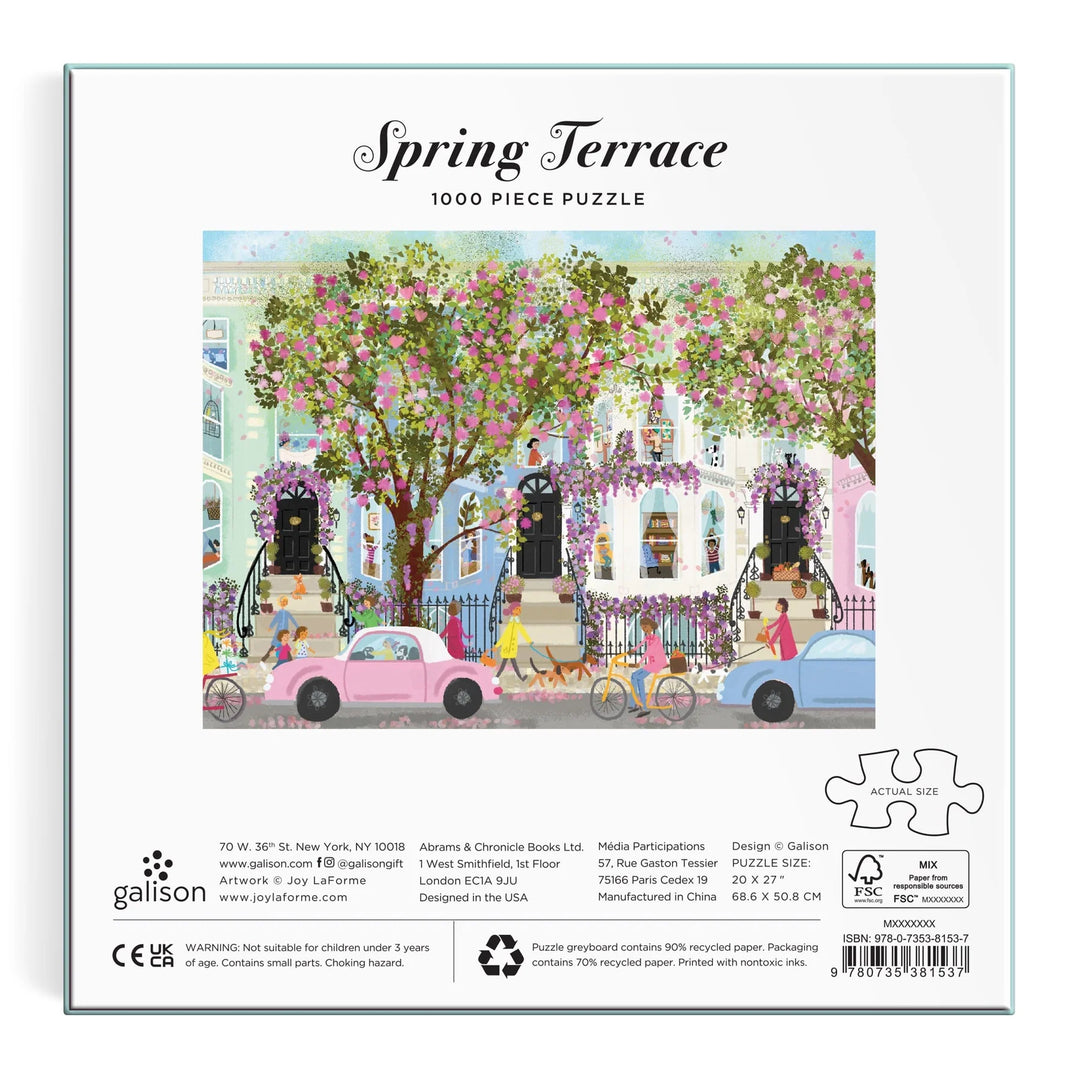 Galison Spring Terrace 1000 Piece Puzzle