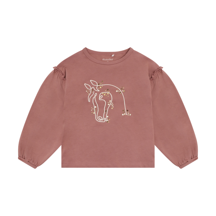 Minymo Girls Long Sleeve Tee   124400-4330