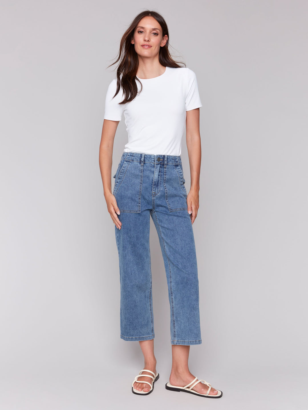 Charlie B Straight Leg Denim C5636-259C  Medium Blue