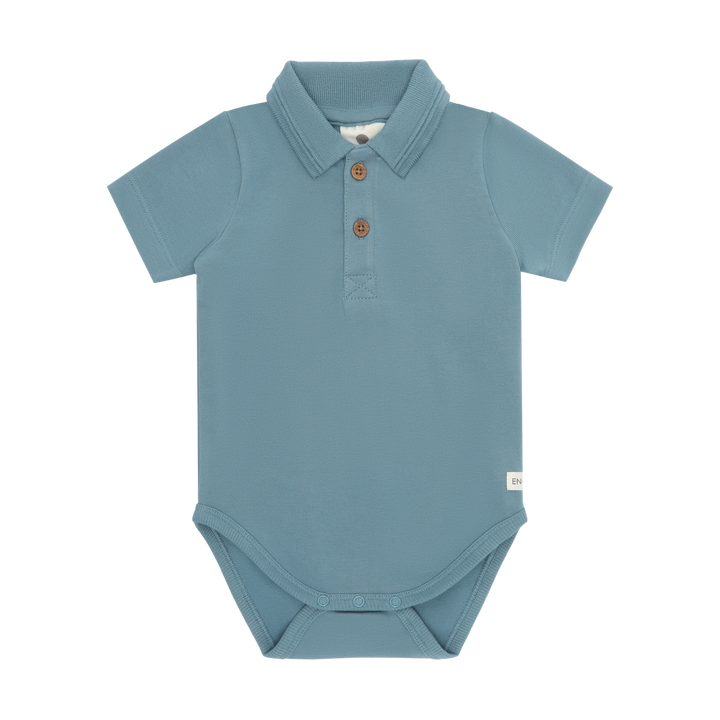 Enfant Baby Boy Short Sleeve Polostyle Bodysuit   215385-7680