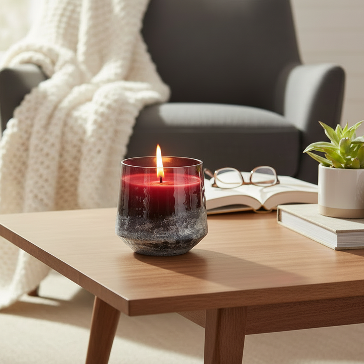 Illume Oleander Oak Baltic Glass Candle