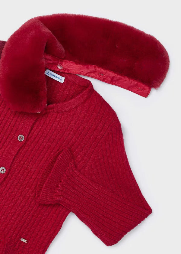 Mayoral Girls Cardigan  4362-28  Guinda