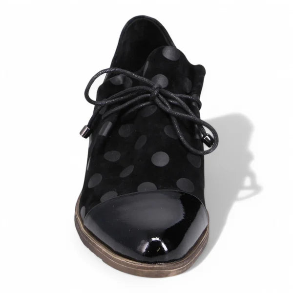Django & Juliette Kotty Flat  -  Black/Black Dot
